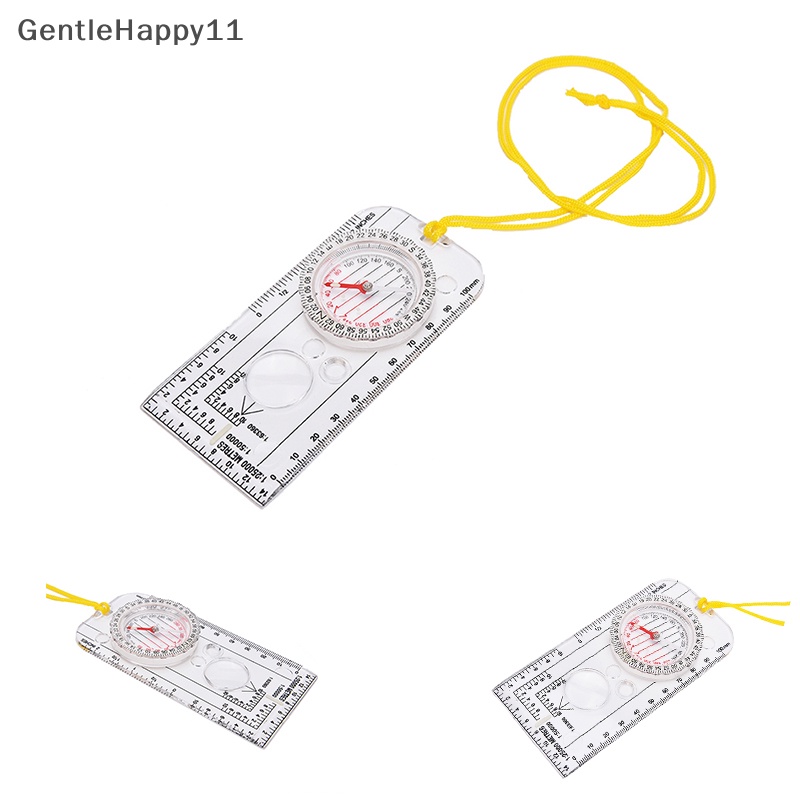 Gentlehappy Magnifying Compass Army Pramuka Hiking Camping Boag Map Membaca Orienteering id