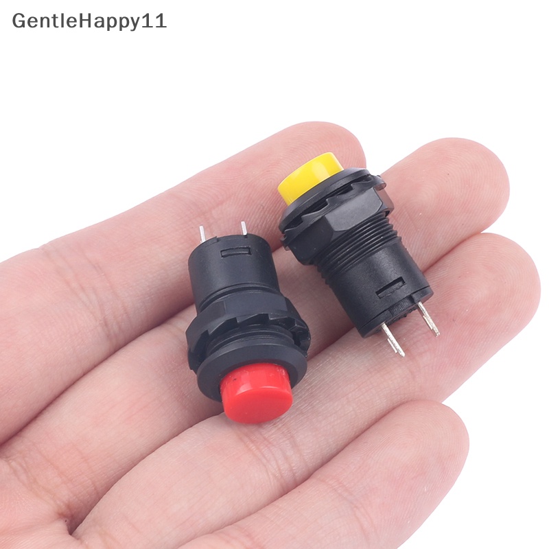 Gentlehappy 6pcs Self-Lock/Momentary Push Button Switch DS-428 /427 Saklar Tombol OFF- ON id