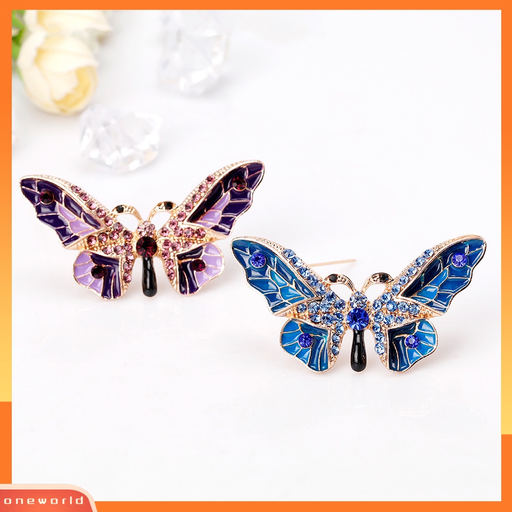 [ONR] Fashion alloy drop oil butterfly Bros Korsase Eropa Dan Amerika Bros