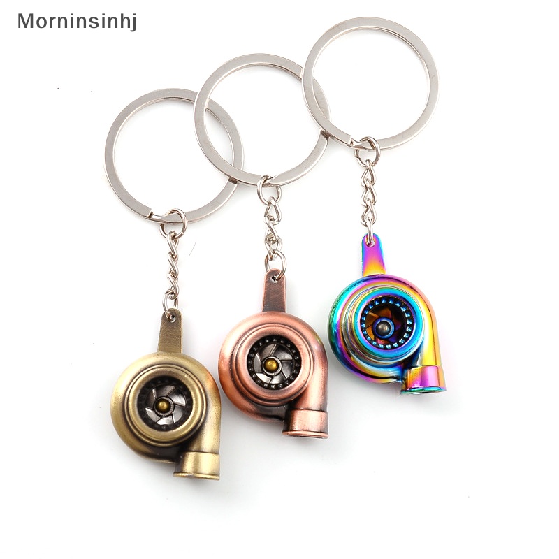 Mornin Turbocharger Gantungan Kunci Tuas Manual Mobil Metal Keychain Turbo Gear Pendant id