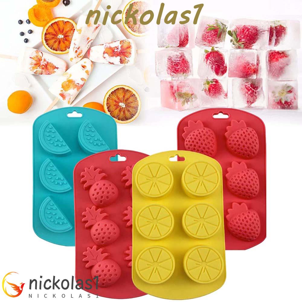 Nickolas1 Jelly Cetakan Lilin DIY Permen Fondant Semangka Buah Berbentuk Nanas Lemon Membuat Coklat