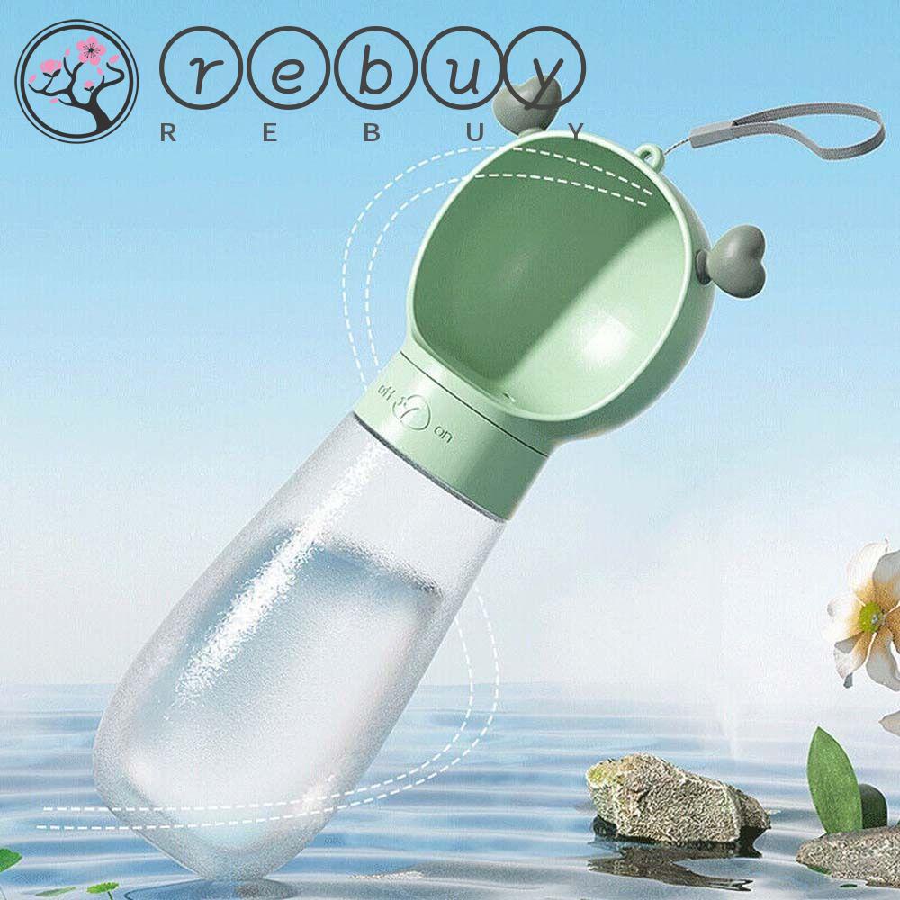 REBUY Rebuy Botol Air Anjing Portabel Mudah Dibersihkan Menemani Anjing Anjing Perjalanan Luar Ruangan Mudium Anjing Kecil Kucing Peminum Hewan Peliharaan