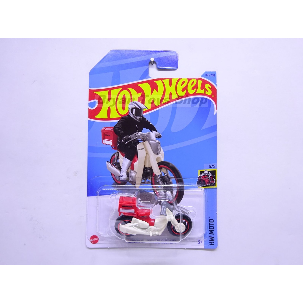 Hot Wheels Honda Super Cub Custom Putih Merah