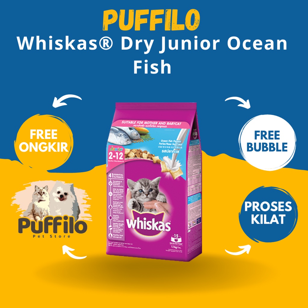 WHISKAS DRY FOOD JUNIOR ADULT