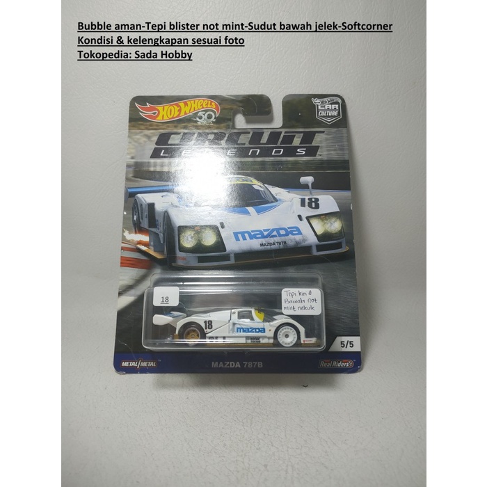 Hot Wheels Car Culture Mazda 787b Circuit Legends miniatur mainan