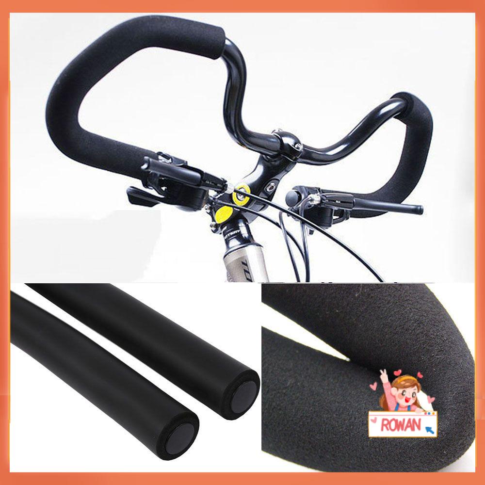 R-FLOWER Stang Cover Grips Sepeda Sepeda Hitam Ujung Bar Lembut