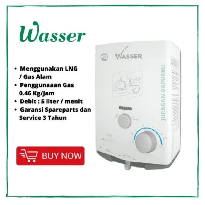 Water Heater Wasser Gas Alam WH 506 A (LNG)