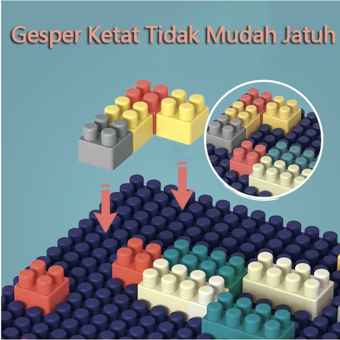 MAINAN ANAK BALOK SUSUN BLOCK DUPLO 260 360 520 PCS KREATIF BANGUNAN BUILD BUILDING BLOCK PARK