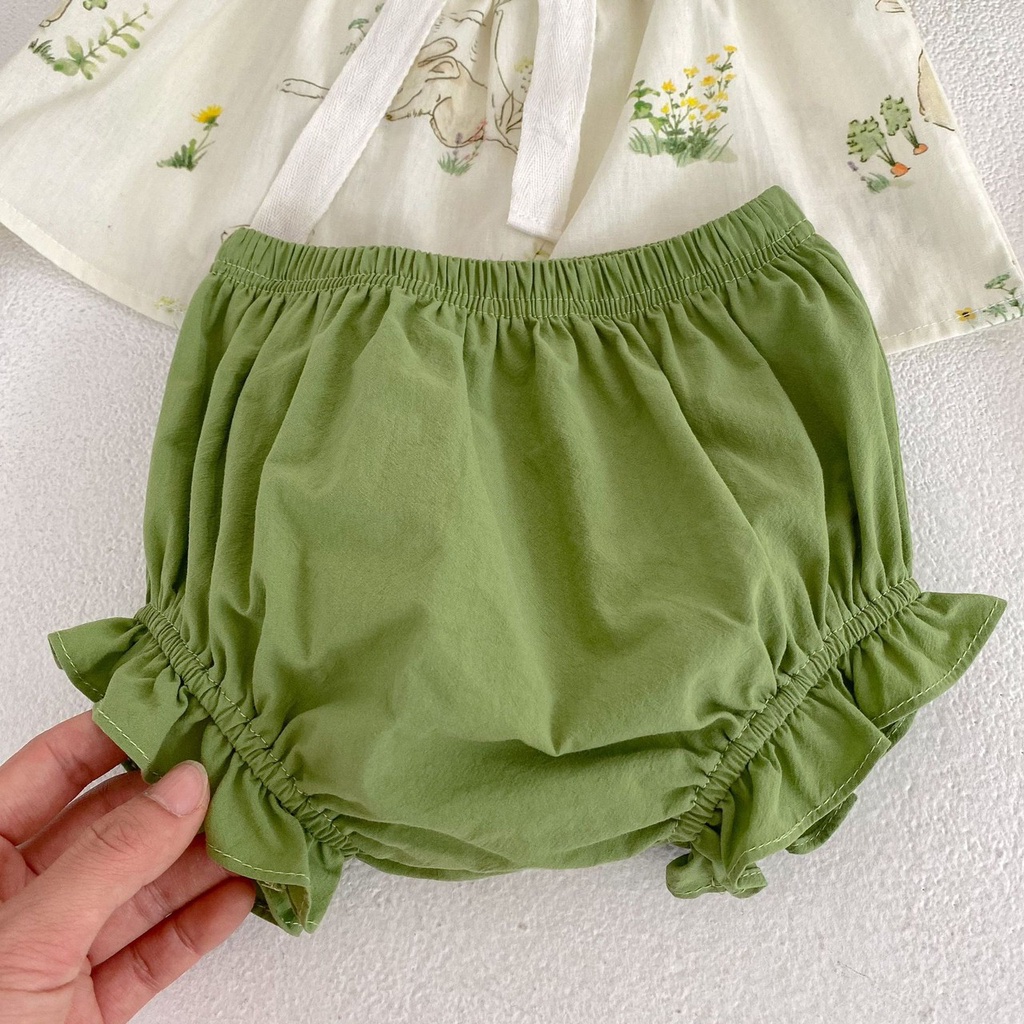 0-18bln || SETELAN BAJU + CELANA SET ATASAN BAYI ANAK PEREMPUAN DDWJ DX 6