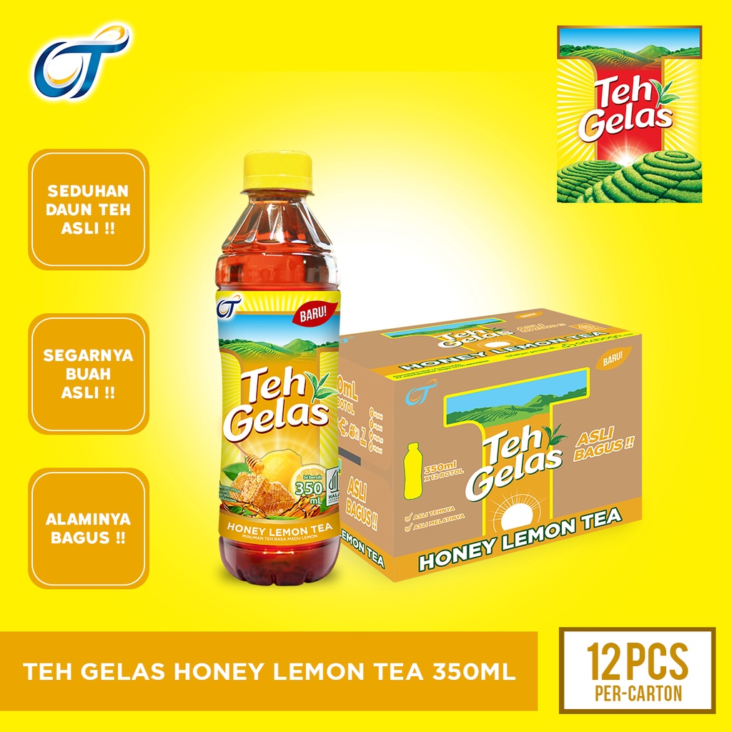 

Teh Gelas PET - Honey Lemon Tea 350ml - [12 Pcs]