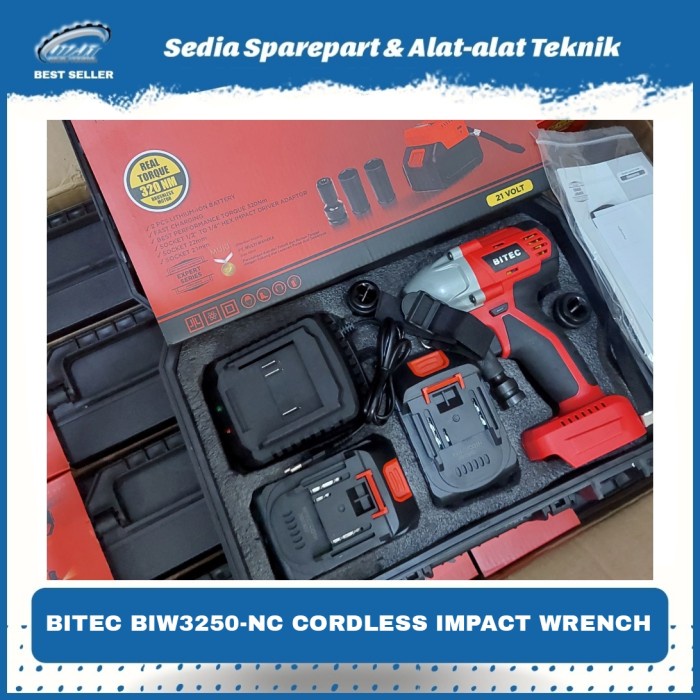 BITEC Bor Pembuka Baut Dan Srew BIW3250-NC CORDLESS IMPACT WRENCH