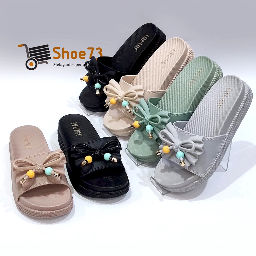 BARA BARA JSL 895 B-26 SIZE 36-40 ORIGINAL l Sandal Selop pita jelly wanita l Sendal kokop cewek impor