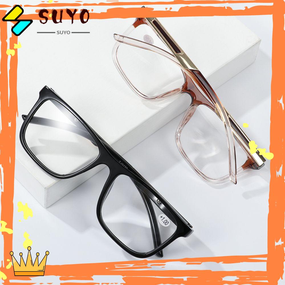 SUYO Kacamata Baca Fashion Portable Pelindung Mata Frame Ultra Ringan