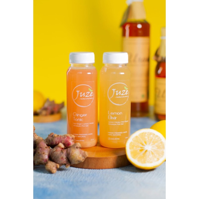 

JUZE 'Honey Lemon Ginger Drink' - Raw food ditambah Madu Uray