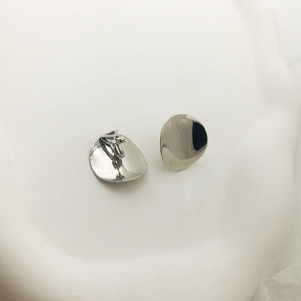 Anting Klip Geometris Tidak Teratur Lapis Emas Untuk Wanita Perhiasan Logam Non Tindik Earcuffs Sederhana