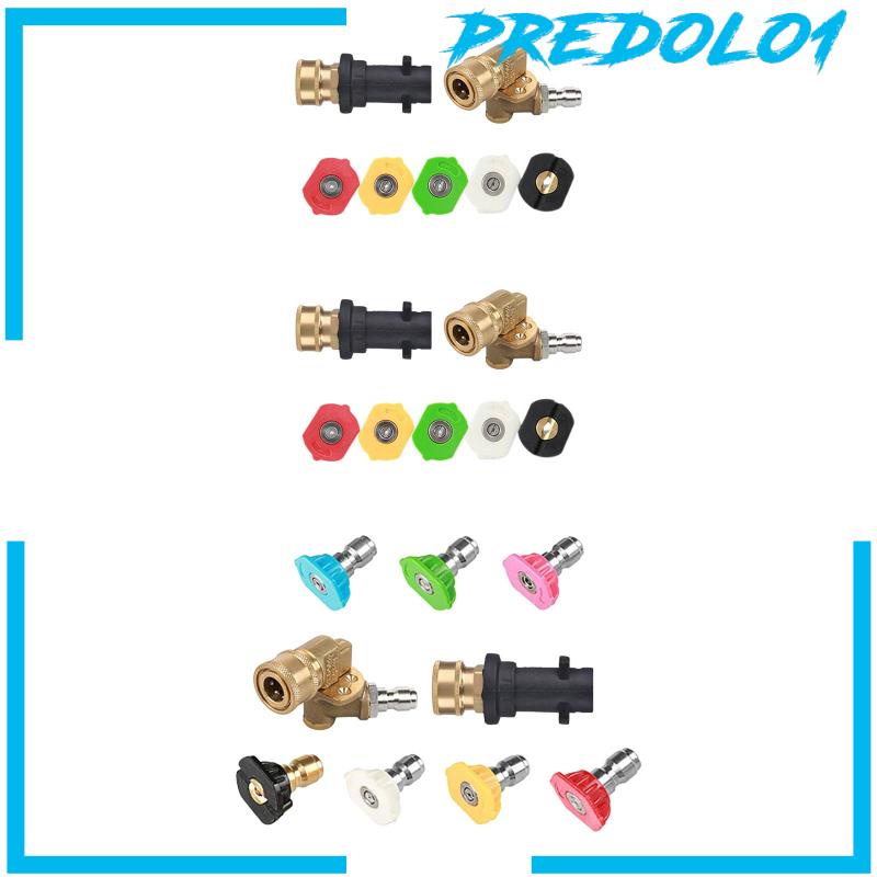 [Predolo1] Set Adaptor Mesin Cuci Tekanan Coupler Pivoting Adjustable Tahan Lama Untuk K2 K3 K4