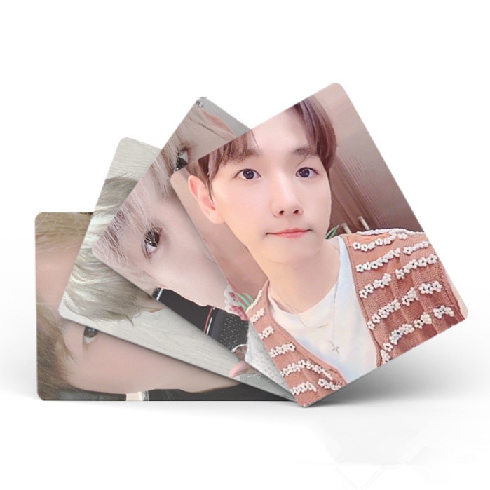 50pcs /box BAEKHYUN EXO Photocards Album Laser Kartu Lomo Koleksi Kpop Solo