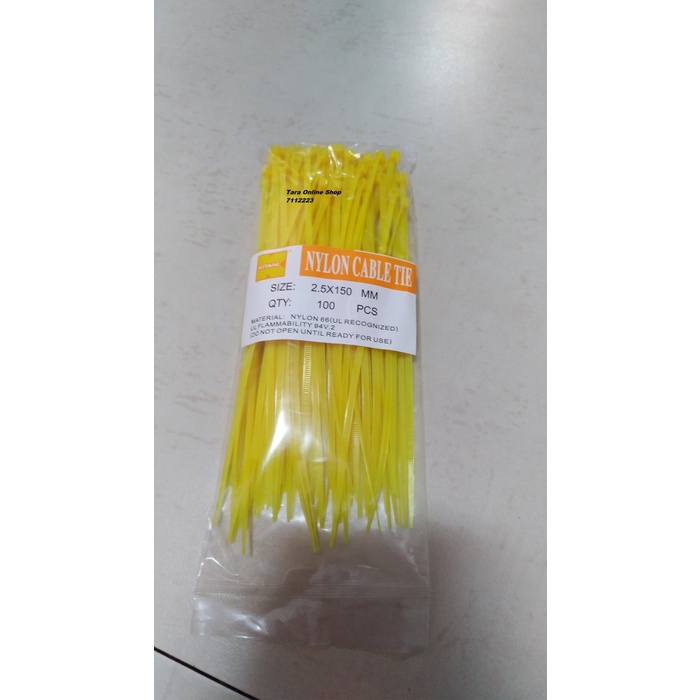 

Kabel Ties 15 Cm tebal 2.5 mm warna Kuning merk Kitani - 7112223