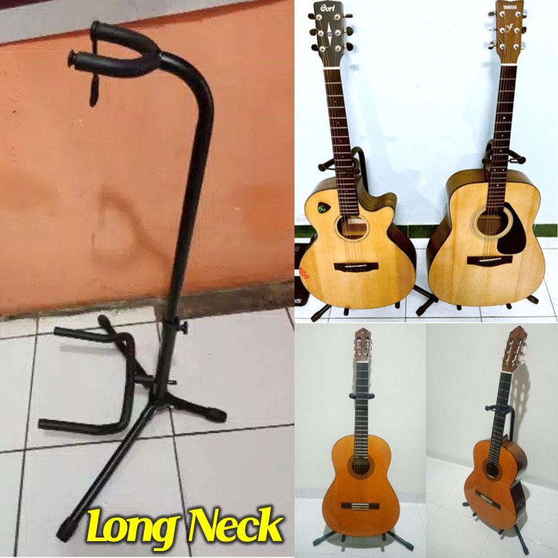 YGRETTE - TaffSTUDIO TRIPOD STAND GITAR Guitar Ukulele Biola Foldable Metal Frame Coated Paint Kokoh Import