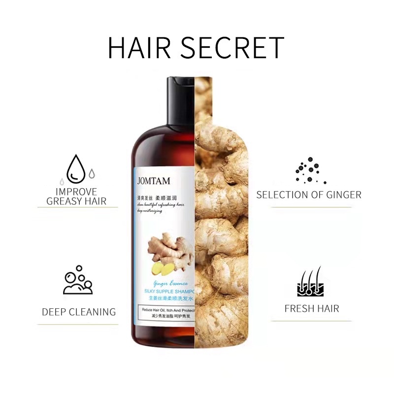 Shampo Jahe Shampo Penumbuh Rambut Cepat Rambut Rontok Botak Rambut Rontok Perawatan Ginger Shampoo 400ml