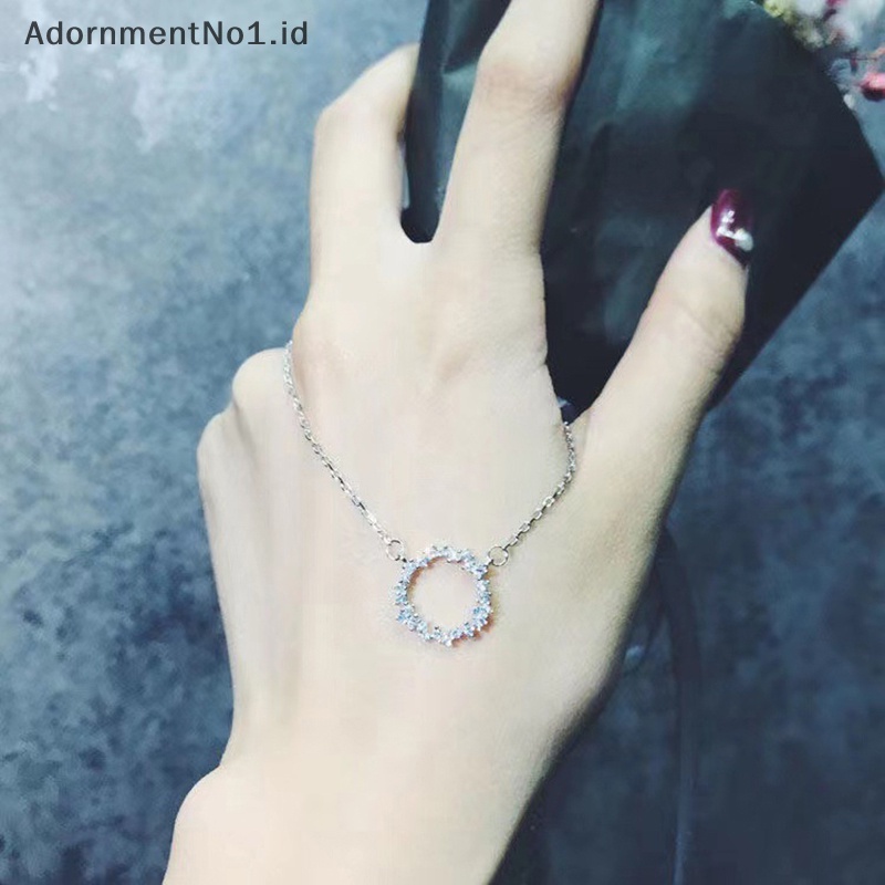 [AdornmentNo1] Liontin Choker cahaya Aesthetic Niche klavikula kalung perhiasan wanita hadiah