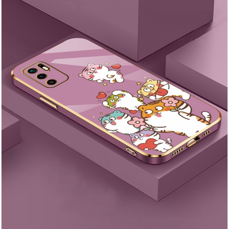 Casing case hp Infinix Hot 11s NFC 12 12i 12 Play Note 8 11 12 G88 10 Pro Smart 4 4c 6 Plus Soft New cartoon Anime Cute Slim Shockproof plating Phone Cover，With free lanyard
