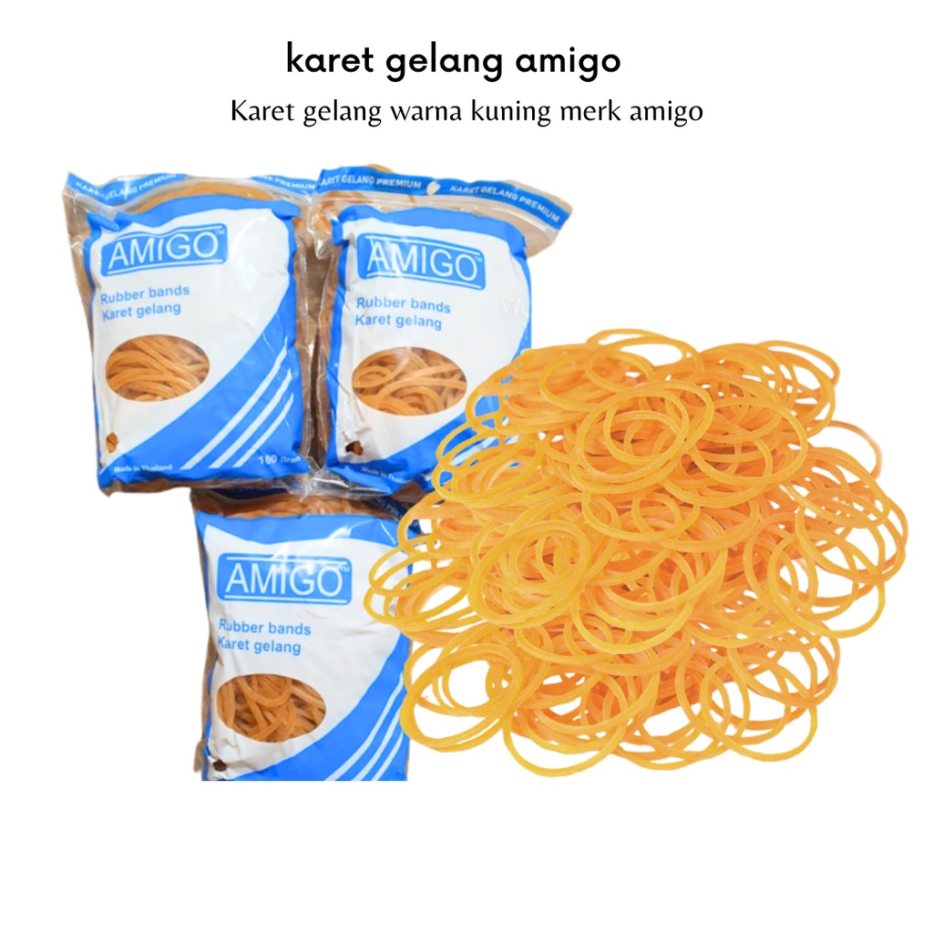 GOS C204 - Karet gelang amigo biru 100 gram