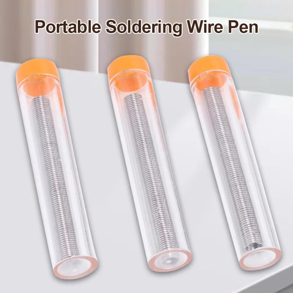 C5goon 0.8mm Portable Soldering Wire Pen Silver Solder Wire Untuk Reparasi Instrumen Ponsel Alat Solder M7U7