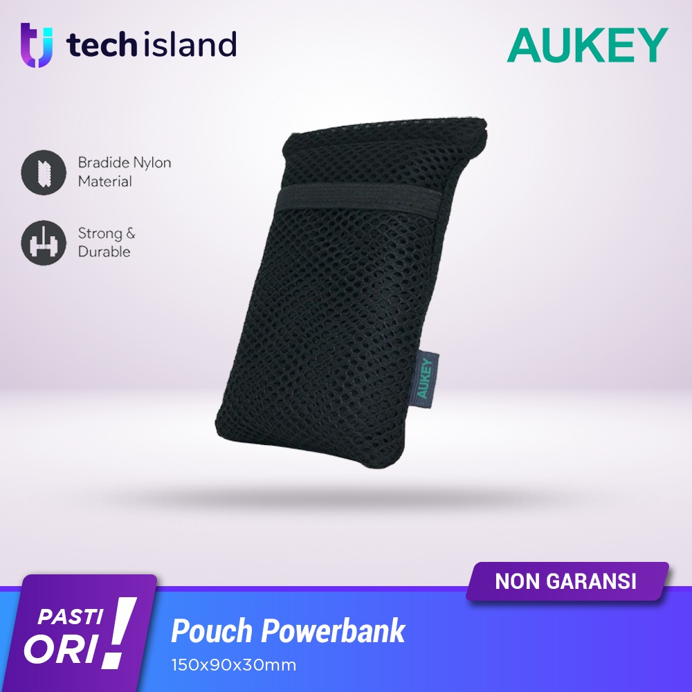 Aukey Sarung Pouch Case Powerbank Charger Kabel Headset Universal