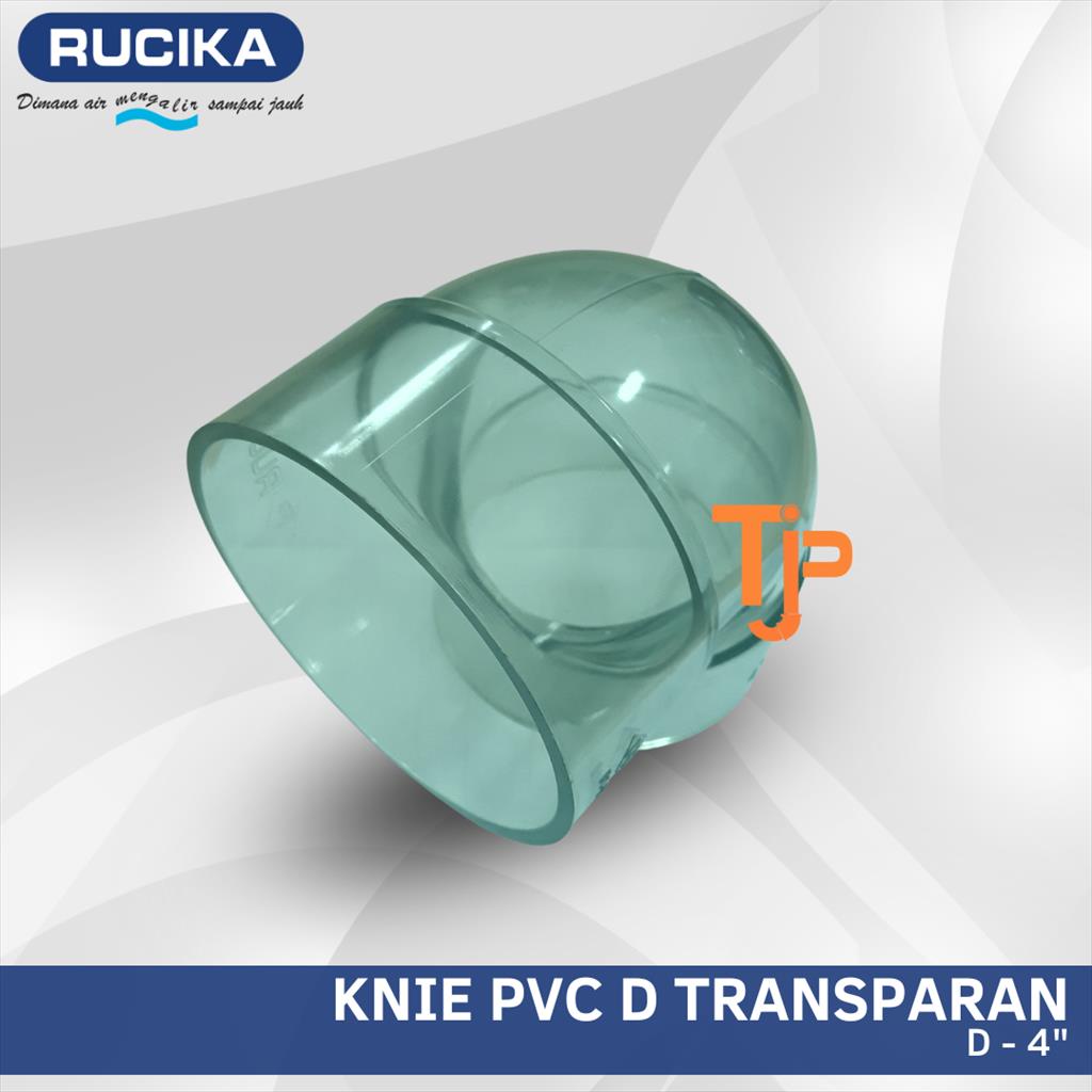 RUCIKA KNIE PVC D TRANSPARAN 4&quot;