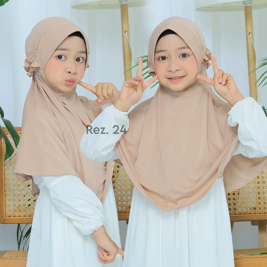 HIJAB INSTAN ANAK | JILBAB PED TALI KRIWIL | HIJAB KIDS JERSEY