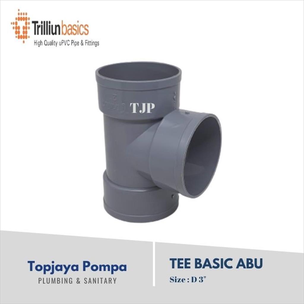 TEE PVC D TRILLIUN 3&quot; PVC ABU