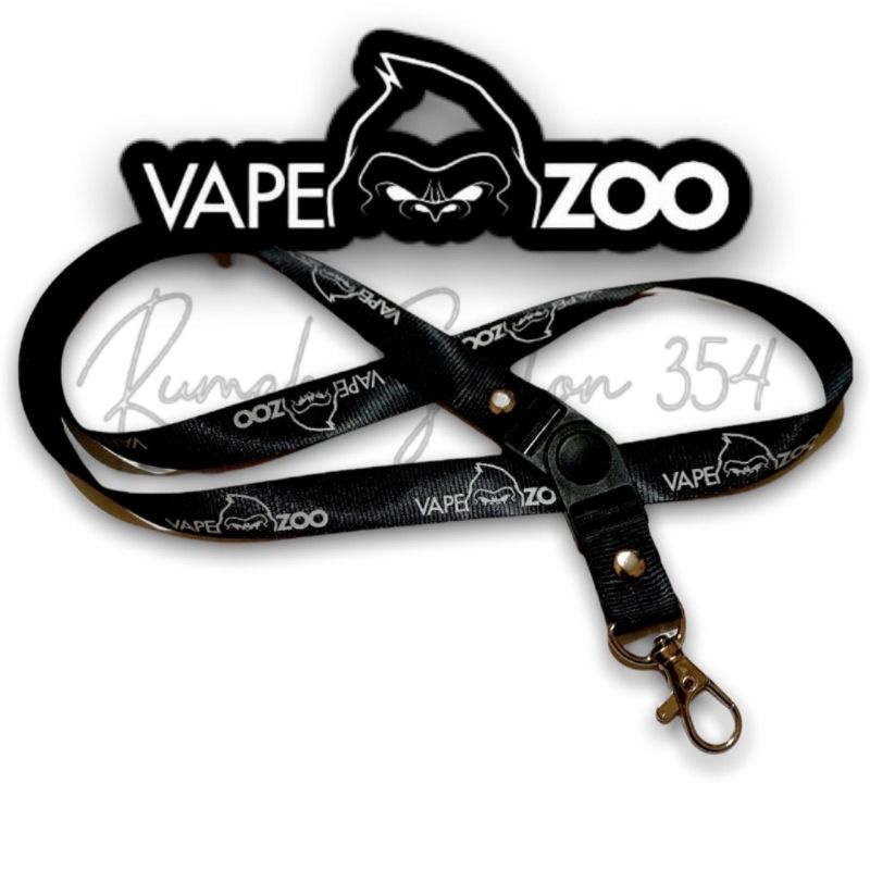 lanyard VAPEZOO gantung kunci / lanyard distro / tali lanyard gantungan leher name tag id card
