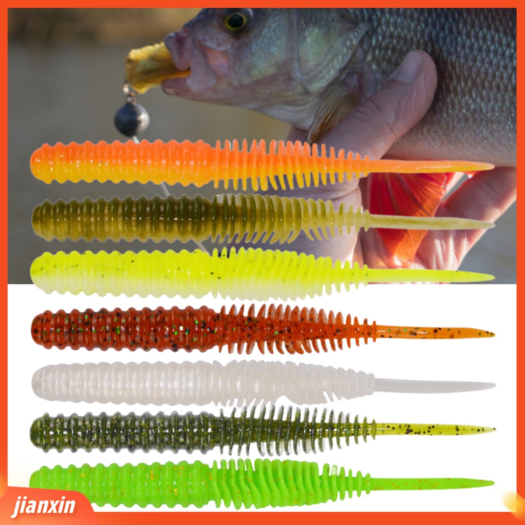 (In Stock) 5pcs 100mm /4.5g Umpan Pancing Semua Air Desain Simulasi Warna Cerah Banyak Digunakan Bionic Soft Fishing Bait Untuk Outdoor