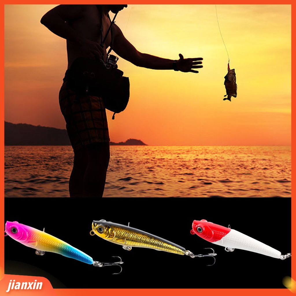 (In Stock) 7cm/7g Lure Umpan Simulasi Treble Hook 3D Lukisan Angling Logam Jalan Umpan Pensil Laut Memancing Umpan Perlengkapan Memancing