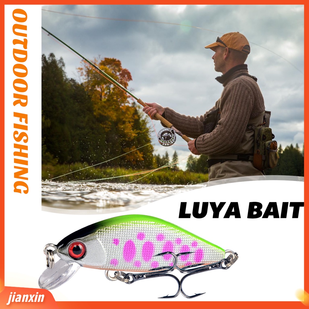 (In Stock) Umpan Pancing Simulasi 3D Fisheye Tajam Kait Wobbler Crankbait Mencegah Lolos Profesional Tenggelam Ikan Kecil Umpan Bawah Air Umpan Keras Fishing Tackle