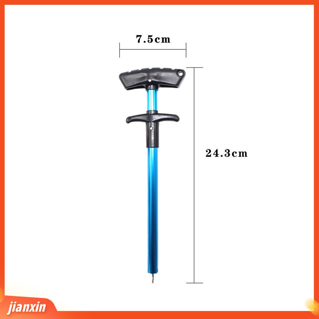 (In Stock) 24.3cm Ukuran L Portabel Aluminium Alloy T Shaped Fish Hook Extractor Separator