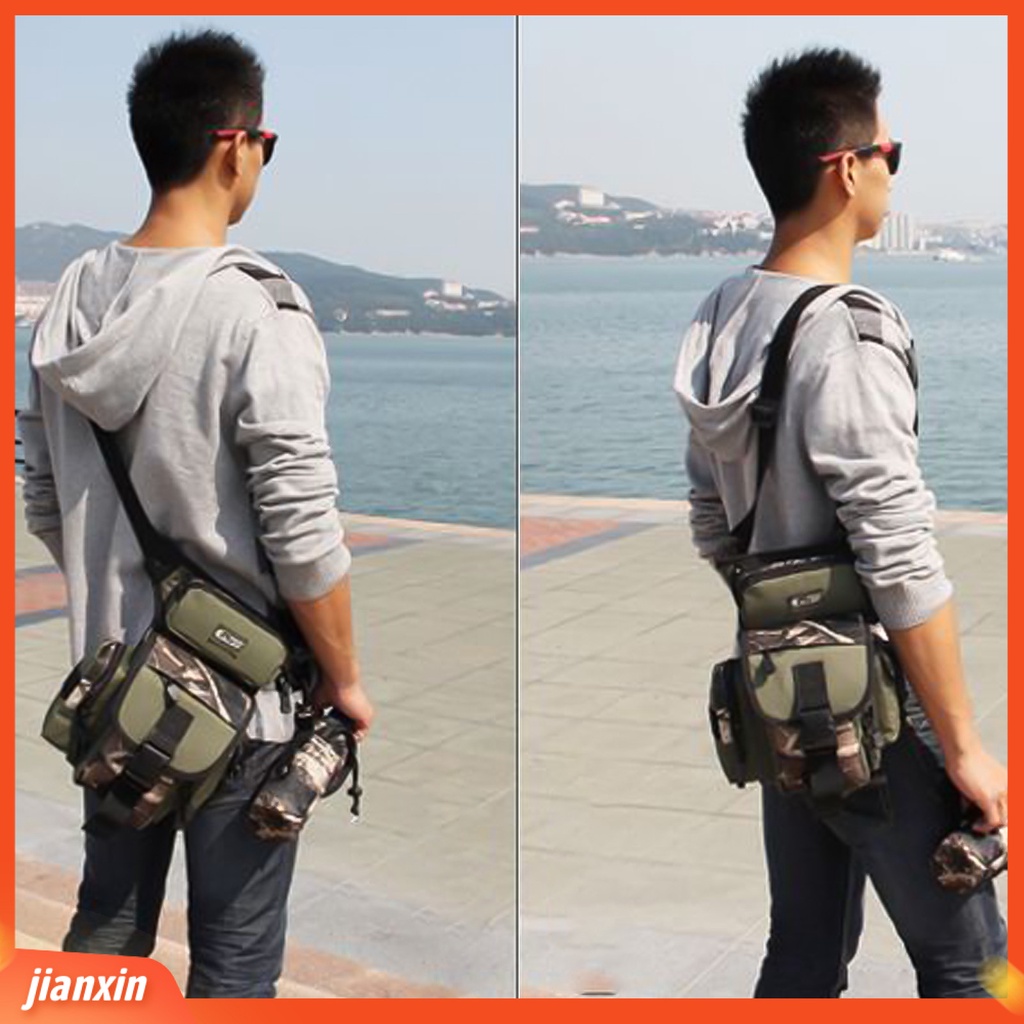 (In Stock) Outdoor Fishing Gear Waist Pack Leg Bag Tackle Tools Botol Penyimpanan Fanny Pouch