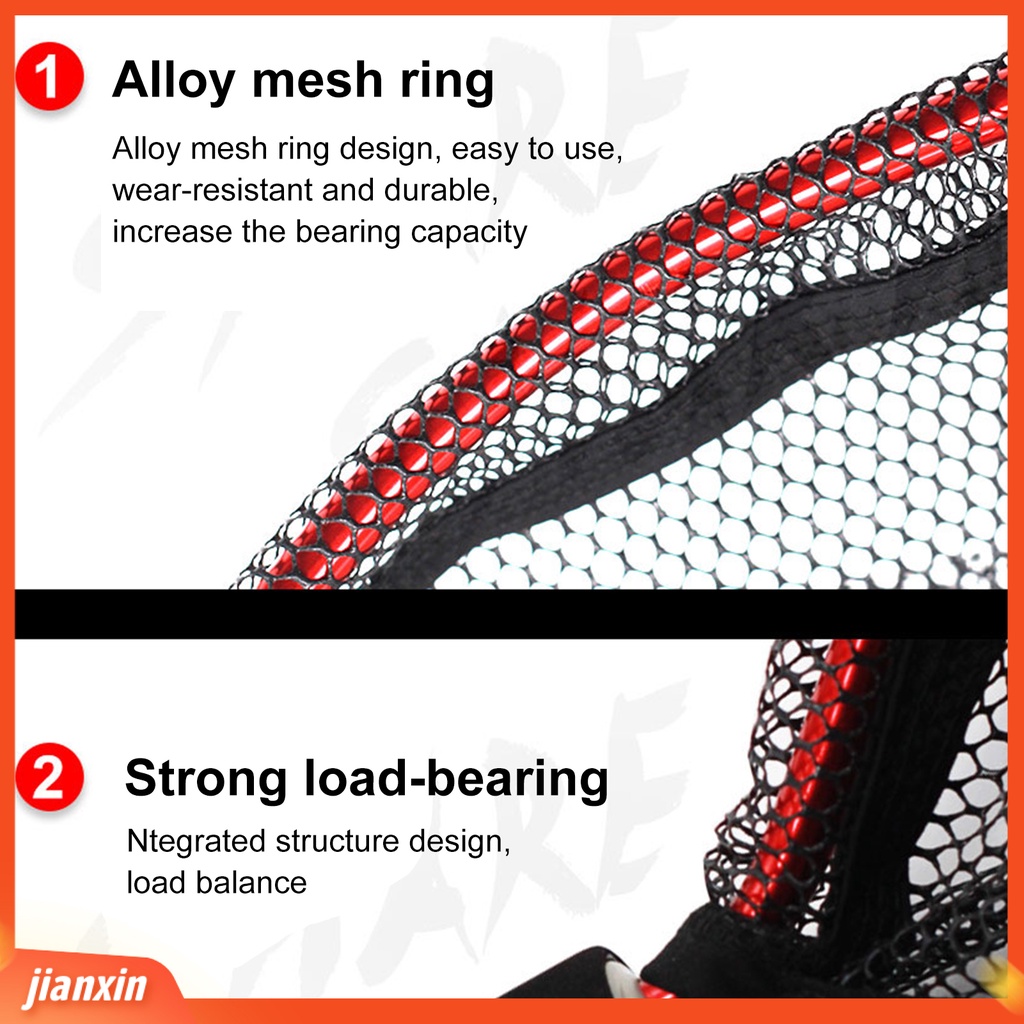 (In Stock) Jaring Jala Mesh Pancing Portabel Alat Penangkap Beban Kuat Dengan Rangka Aluminium