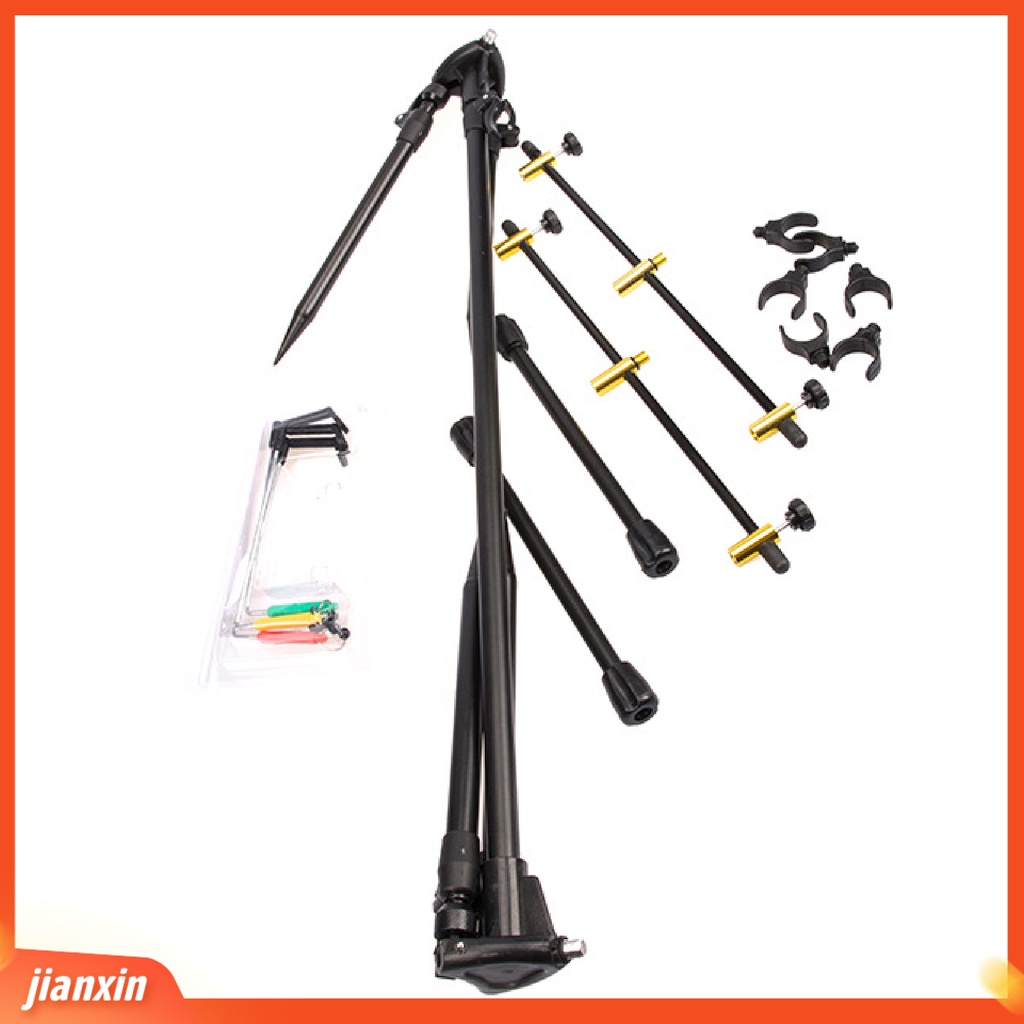 (In Stock) Holder Joran Pancing Lipat Anti Karat Portable Adjustable Retractable Fishing Pole Stand Untuk Outdoor