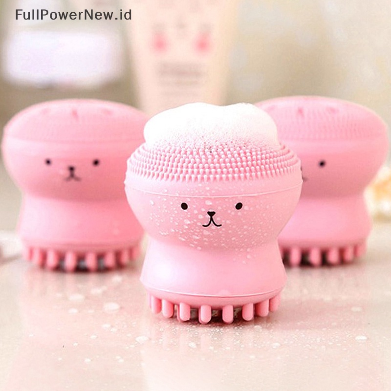 Power 1PC Silicone Facial Cleansing Brushes Remover Minyak Kulit Jerawat Pori Sikat Pembersih ID