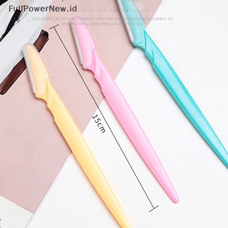 Power 10PCS Alat Cukur Alis Trimmer Woman Facial Blades Pemotong Alis Mata Face Hair Removea ID