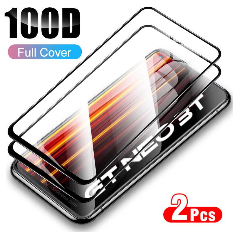 2pcs Full Cover Tempered Glass Untuk Realme Narzo 50 30 20 Pro 20A 10A 10film Pelindung Untuk Realme Narzo 50a 50i Prime N55 N53 30A