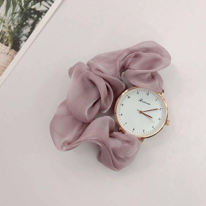 BAJ Jam Tangan Quartz Strap PU Analog Casual Gaya Retro Wanita Bulat Gelang Watch Korean Fashion RM034