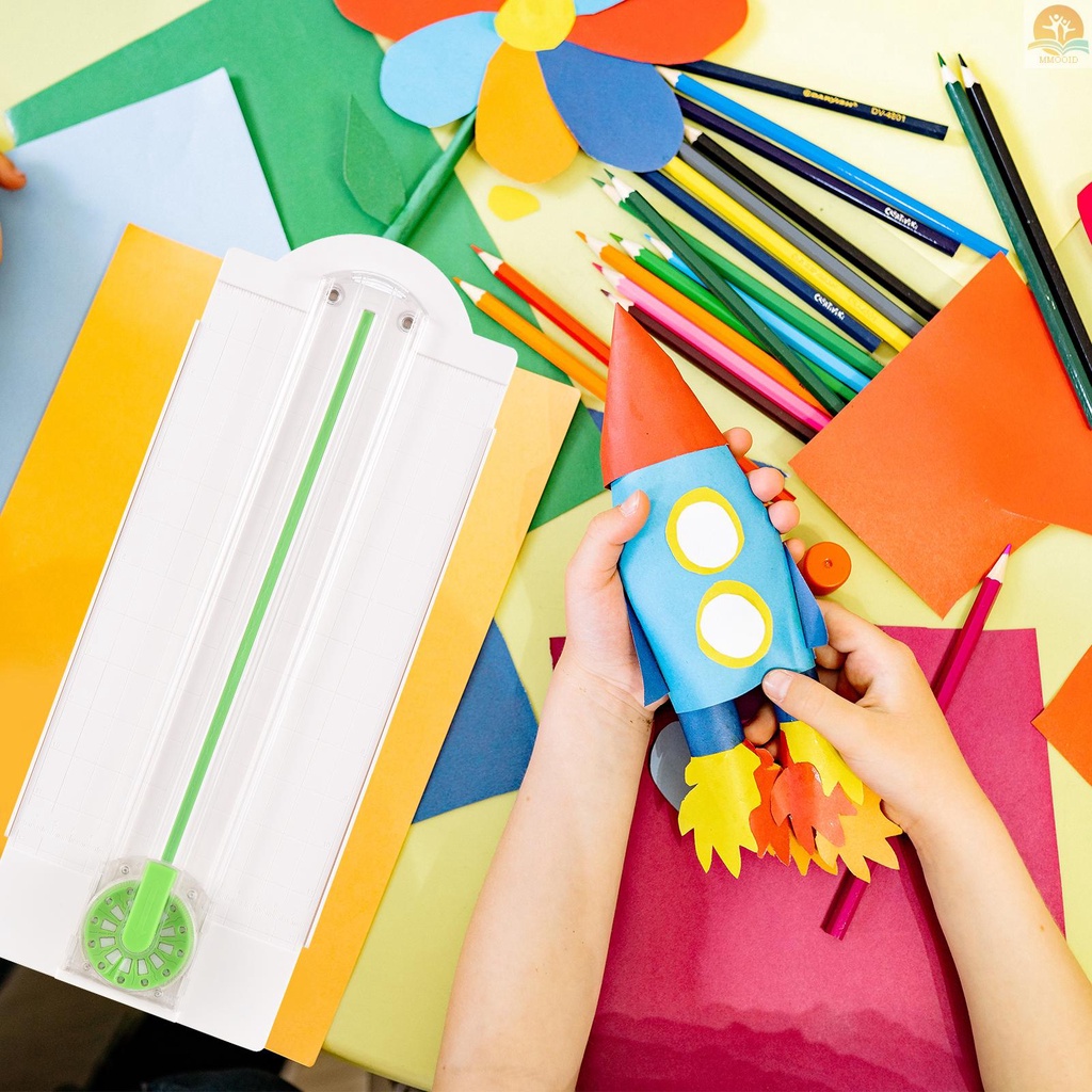 In Stock 12in1 Mini Paper Trimmer Rotary Cutter A4 Panjang Potong 12bentuk Berbeda Mesin Pemotong Kertas Desktop Dengan Penggaris Bantu Untuk Kerajinan Kertas Foto Kartu Scrapbooking Offi