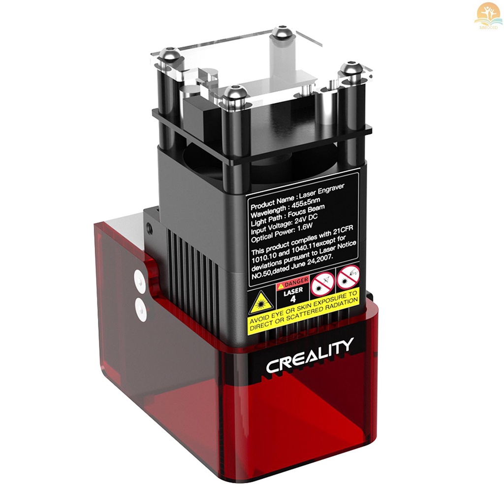 Tersedia Creality 1.6W Modul Laser 0.06x0.06mm Laser Spot Kompatibel Dengan CR-10 Mini/Ender-2 Pro/Ender-3 Neo/ Ender-3 V2 Neo/ Ender-3 Max Neo/ Ender-3 V2/Ender-3 /Ender-3 Pro/ Ende