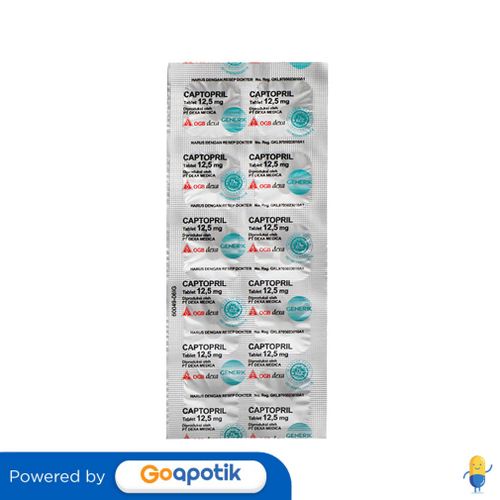 Captopril Ogb Dexa Medica 12.5 Mg Strip 10 Tablet