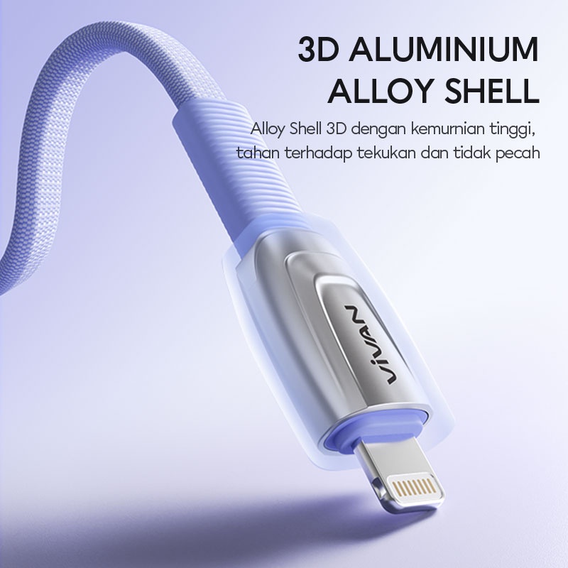 VIVAN Kabel Data BTK-CL / Charger USB Tipe C Ke Lightning BISA Untuk iPhone 14 / 13pro Max 13 / 12 / 11 / XS / XS Max / XR / X / 8 / 8plus / 7