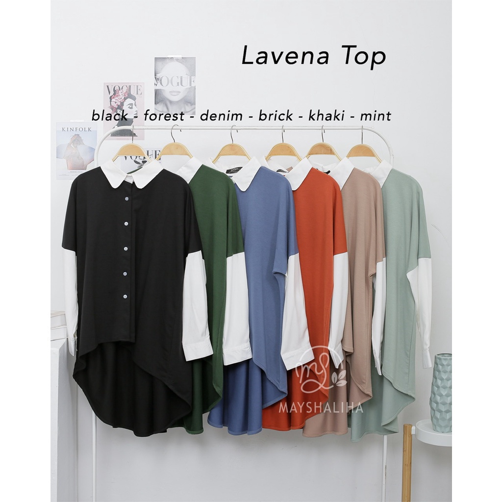 Mayshaliha Lavena Top Kaos Strech