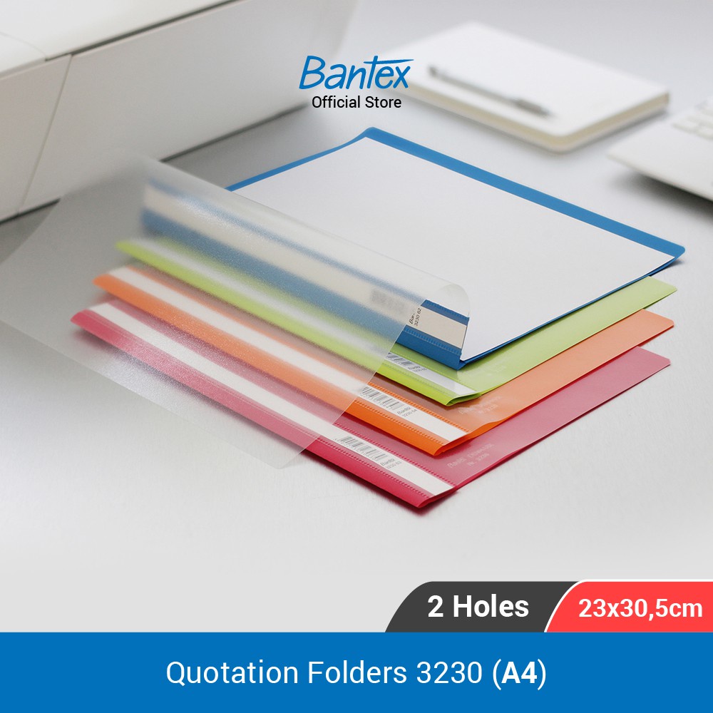

[Artomas] Bantex Quotation Folders with Coloured Back Cover A4 #3230